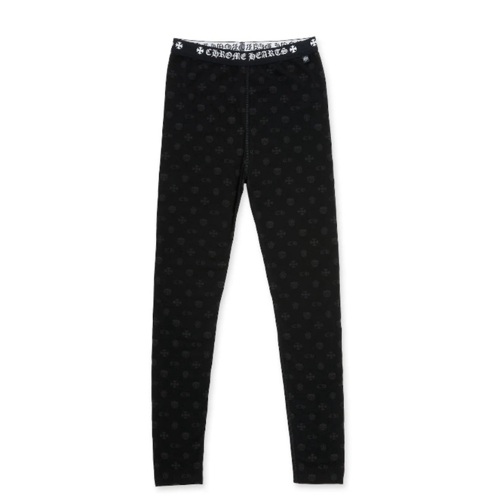 Chrome Hearts Black Logo  Leggings